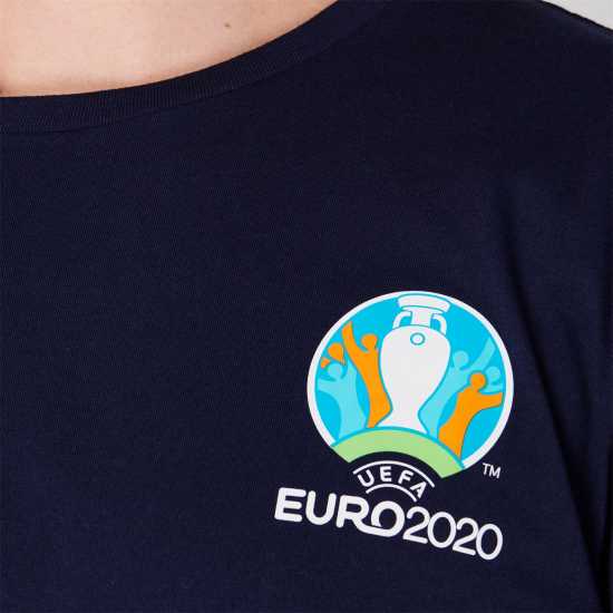 Мъжки ризи Uefa Мъжка Тениска Euro 2020 Logo T Shirt Mens Navy Uefa Мъжка Тениска Euro 2020 Logo T Shirt Mens Navy Мъжки ризи