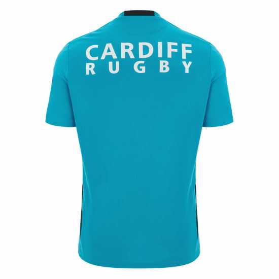 Macron Cardiff Rugby Training Shirt 2023 2024 Adults  Мъжки ризи