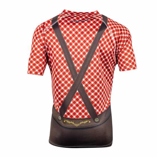 Kooga Wbr Bavaria Rugby Jersey Red/Brown Мъжко облекло за едри хора
