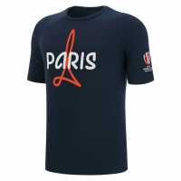 Macron Мъжка Риза Rugby World Cup 2022/2023 Paris T-Shirt Mens