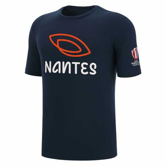 Macron Мъжка Риза Rugby World Cup Nantes T-Shirt Mens  Мъжки ризи