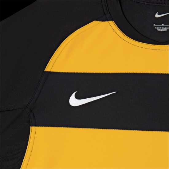 Nike Men's Short Sleeve Performance T-Shirt Black/Uni Gold Nike Men's Short Sleeve Performance T-Shirt Black/Uni Gold