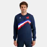 Le Coq Sportif Ffr France Rugby Graphic Crew Sweatshirt