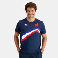 Le Coq Sportif Ffr France Rugby Graphic T-Shirt