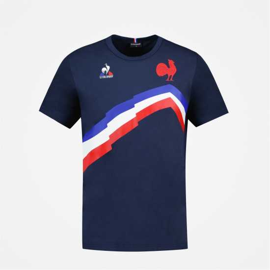 Le Coq Sportif Ffr France Rugby Graphic T-Shirt