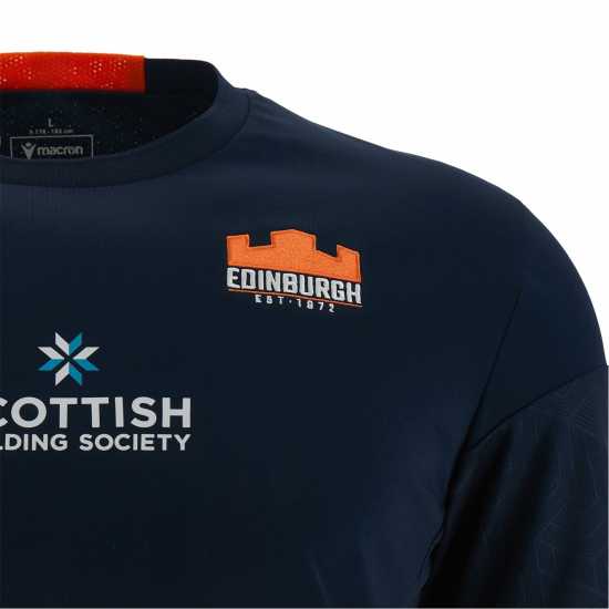 Macron Edinburgh Rugby T-Shirt 2023 2024 Adults  Мъжки ризи
