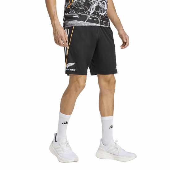 Adidas Мъжки Фитнес Гащи All Blacks X Marvel Gym Shorts Mens  