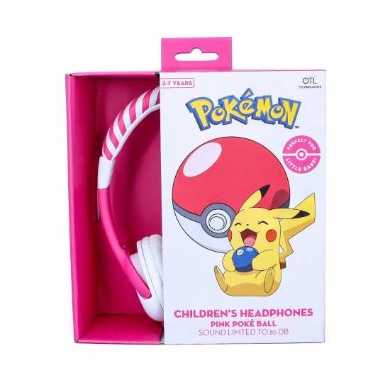 Pink Pokeball Headphones  