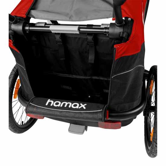 Hamax Outback Twin Child Bike Trailer Red/Black Колоездачни аксесоари
