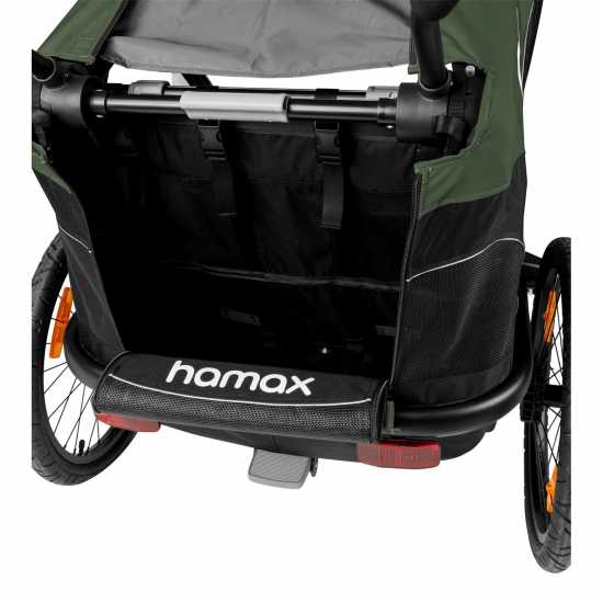 Hamax Outback Twin Child Bike Trailer Green/Black Колоездачни аксесоари