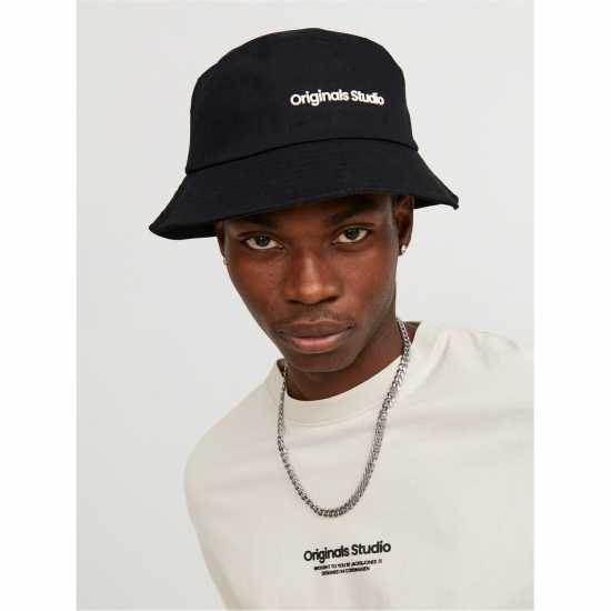 Шапки с козирка Мъжка Рибарска Шапка Jack And Jones Bucket Hat Mens Черно Мъжка Рибарска Шапка Jack And Jones Bucket Hat Mens Черно Шапки с козирка