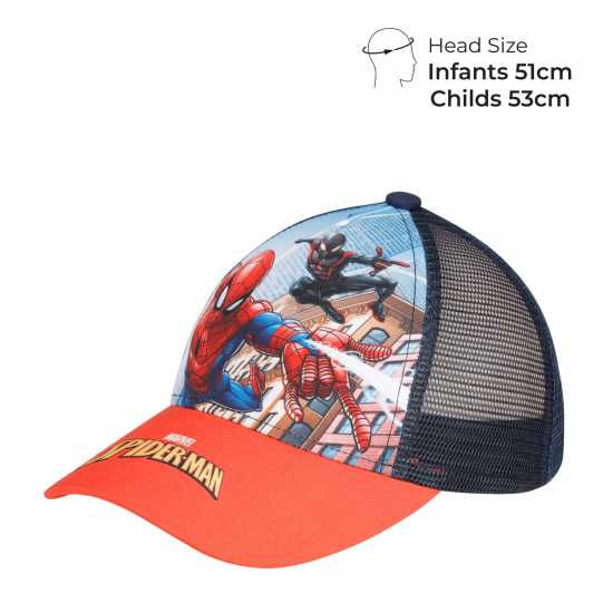 Character Peak Cap Childrens Спайдърмен Шапки с козирка
