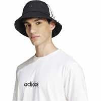 Adidas Рибарска Шапка 3-Stripes Bucket Hat Black/White Шапки с козирка