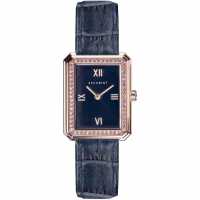 Accurist Ladies  Signature Rose Gold And Blue Watch