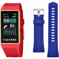 Calypso Smartime Bluetooth Red And Blue Smartwatch