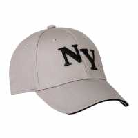 Fabric Ny Baseball Cap Mens Светло сиво Шапки с козирка