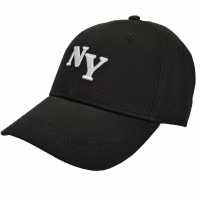 Fabric Ny Baseball Cap Mens Черно Шапки с козирка