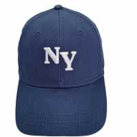 Fabric Ny Baseball Cap Mens Морска синьо Шапки с козирка