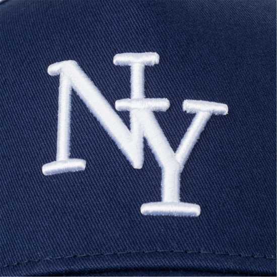 Fabric Ny Baseball Cap Mens Морска синьо Шапки с козирка