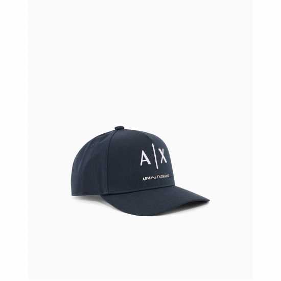 Armani Exchange Baseball Hat Navy/White Logo 
