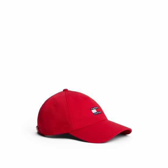 Tommy Jeans Embroidered Flag Baseball Cap Сапфирено червено Шапки с козирка