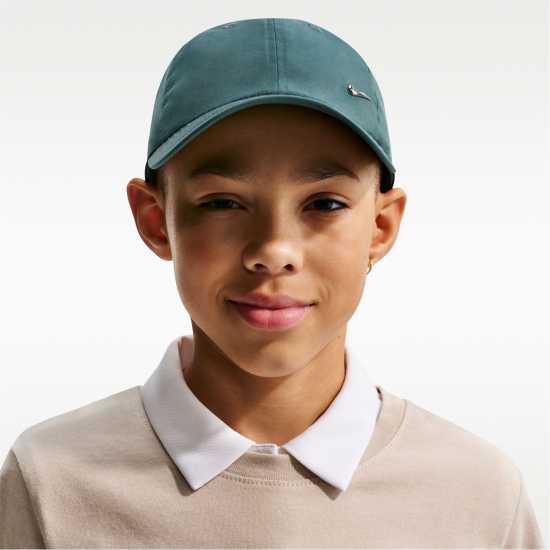 Nike Met Swoosh Cap Junior Mineral Slate 