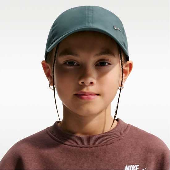 Nike Met Swoosh Cap Junior Mineral Slate 