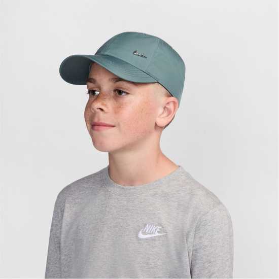 Nike Met Swoosh Cap Junior Mineral Slate 