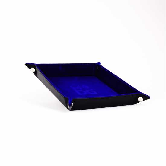 Asmodee Fold Up Velvet Dice Tray: Blue  