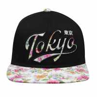 No Fear Шапка С Права Козирка City Snap Back Cap Junior Girls Tokyo Floral Шапки с козирка
