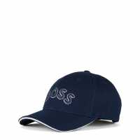 Hugo Boss Boss Men's  Embroidered Logo Baseball Cap Navy 406 