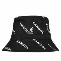 Kangol Рибарска Шапка Aop Bucket Hat Black Шапки с козирка