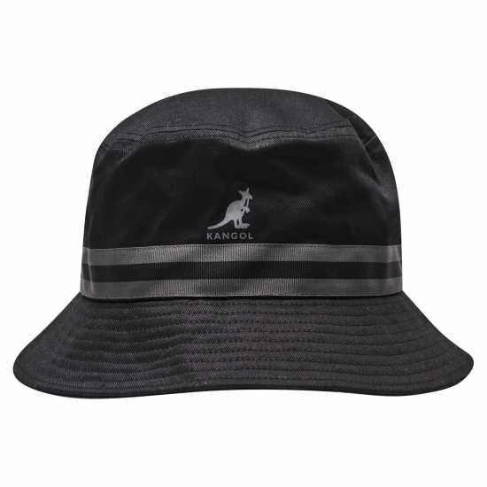 Kangol Мъжка Рибарска Шапка Stripe Bucket Hat Mens Black Kangol Caps and Hats