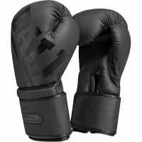 Lonsdale Force Pu Mesh Gloves Black  Боксови ръкавици