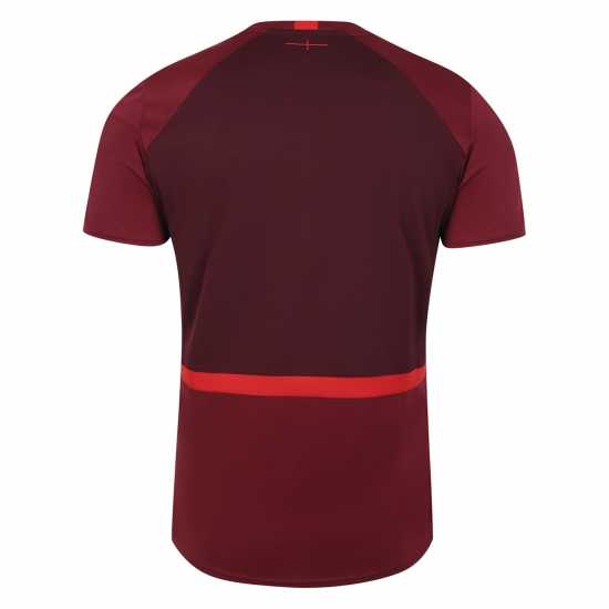 Umbro England Rugby Gym T-Shirt 2023 2024 Adults Red/Scarlet Мъжко облекло за едри хора