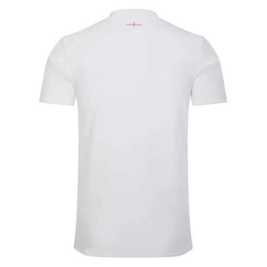Umbro Блуза С Яка England Rugby Cvc Polo Shirt 2023 2024 Adults White/Dew Мъжко облекло за едри хора