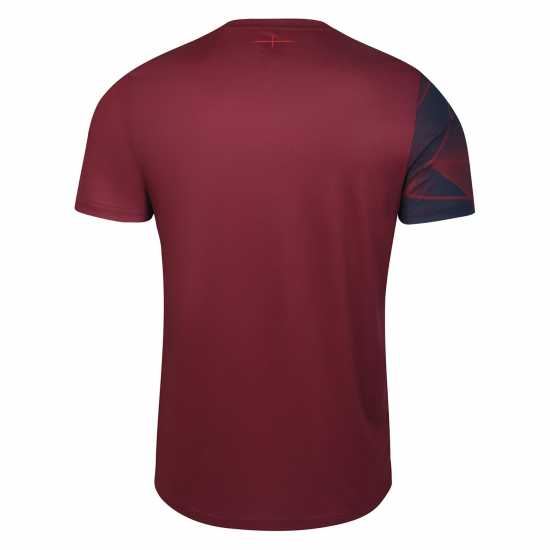 Umbro England Rugby Warm Up Shirt 2023 2024 Adults Red/Navy Мъжки ризи