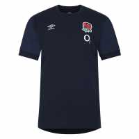Umbro England Rugby Leisure T-Shirt 2023 2024 Adults Navy Blazer Мъжки ризи