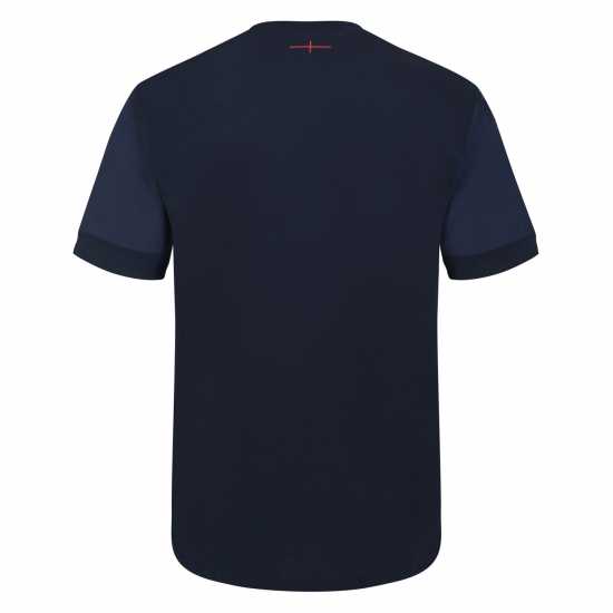 Umbro England Rugby Leisure T-Shirt 2023 2024 Adults Navy Blazer Мъжки ризи