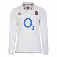 Umbro Риза С Дълъг Ръкав England Rugby Home Classic Long Sleeve Shirt 2024 Adults  Мъжко облекло за едри хора