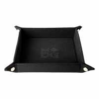 Asmodee Fold Up Velvet Dice Tray: Black  
