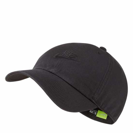 Nike Sportswear Heritage 86 Futura Washed Hat Black/Black Nike Caps and Hats