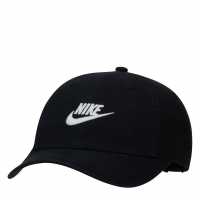 Nike Heritage 86 Kids' Adjustable Hat Black/White Nike Caps and Hats