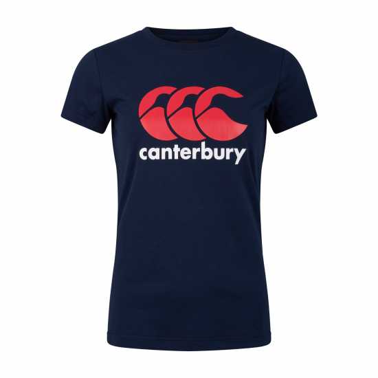 Canterbury Тениска С Лого Ccc Logo Tee Ld34 Navy Дамски тениски и фланелки