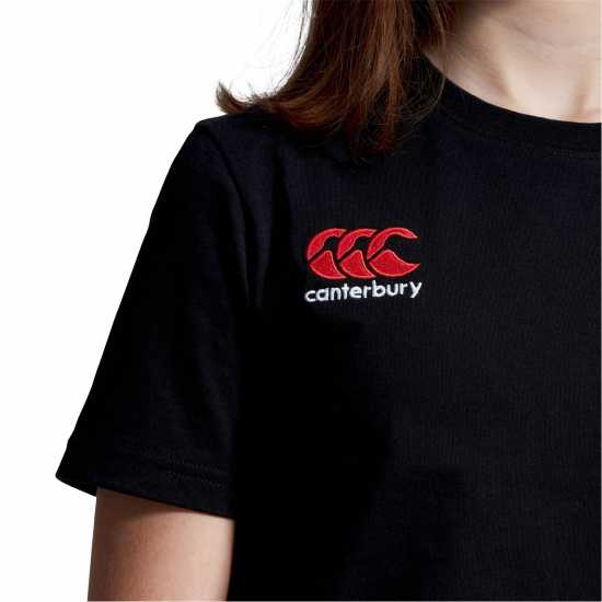Canterbury Sl Cotton Tee Jn10 Black Детски тениски и фланелки
