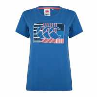 Canterbury Uglies T-Shirt Ld34 Bright Cobalt Дамски тениски и фланелки