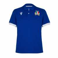 Macron Блуза С Яка Italy Rugby Home Polo Shirt 2023 2024 Adults