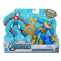 Hasbro Marvel Avengers Bend & Flex Iron Patriot Vs Thanos  Мъжки стоки с герои