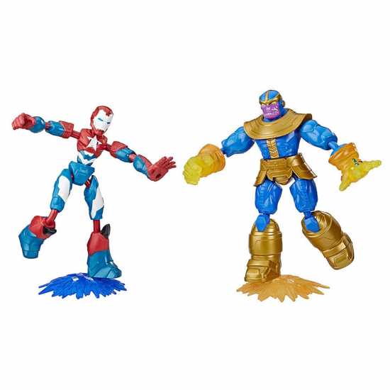 Hasbro Marvel Avengers Bend & Flex Iron Patriot Vs Thanos  Мъжки стоки с герои