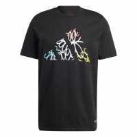 Adidas All Blacks Graffiti T-Shirt 2023 Adults  Мъжки ризи